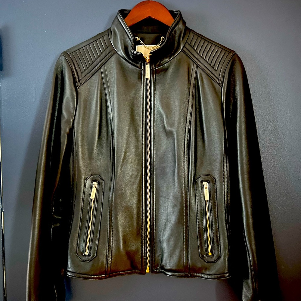 MiCHAEL Michael Kors leather jacket L